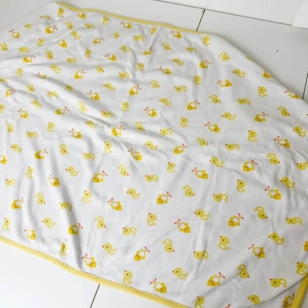 Carter's Just One You I love Mommy Ducks Yellow White Baby Blanket - One Size